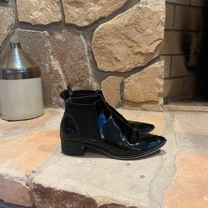 Dolce vita patent leather booties, 8W, black